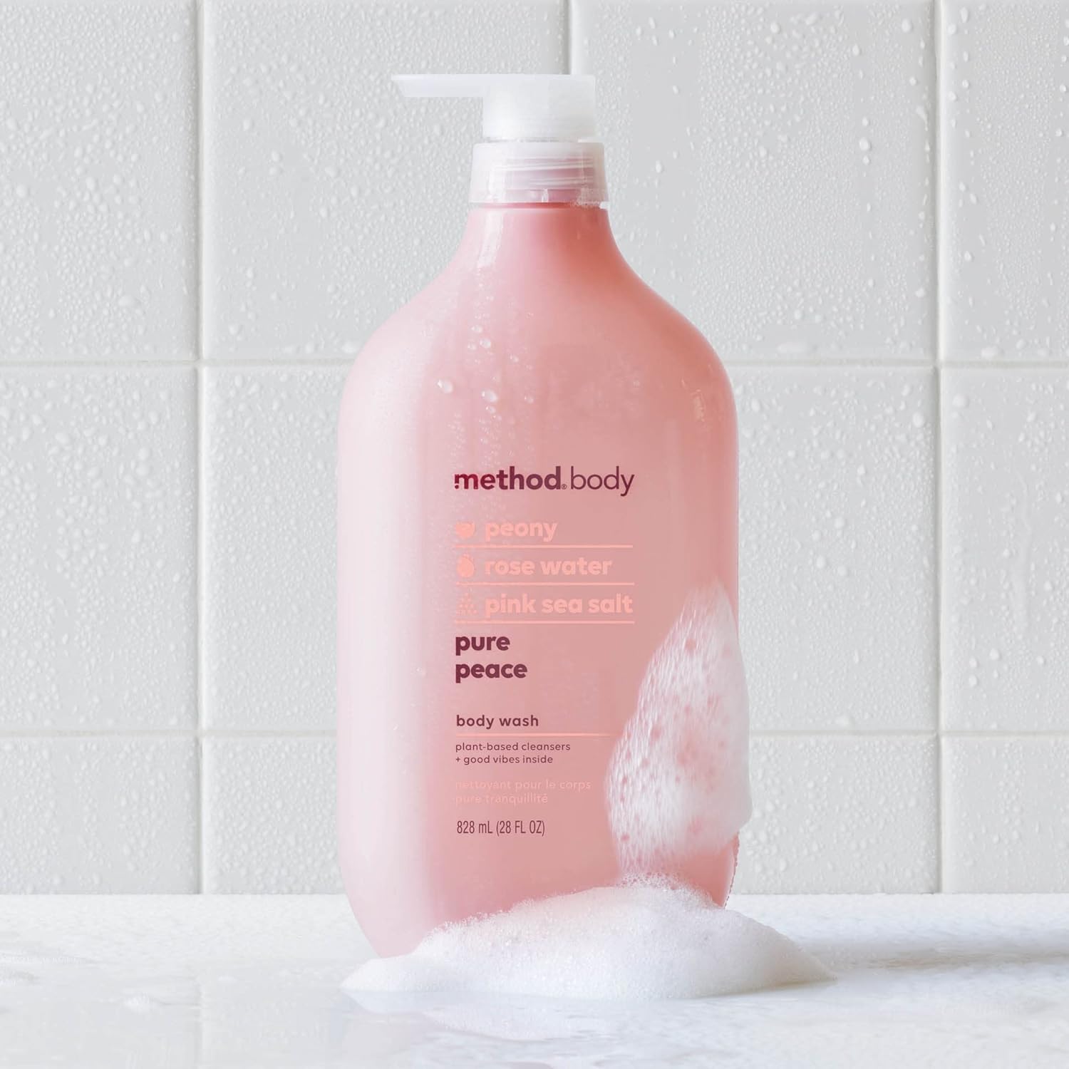 Method_Body_Wash,_Pure_Peace,_Paraben_and_Phthalate_Free,_Biodegradable_Formula,_28_oz_,_Pack_of_1_Body_Care_Fragrance_Soap_Blend_Gel_Radiant_Comfort_Cleanser_Cleansing_Scented