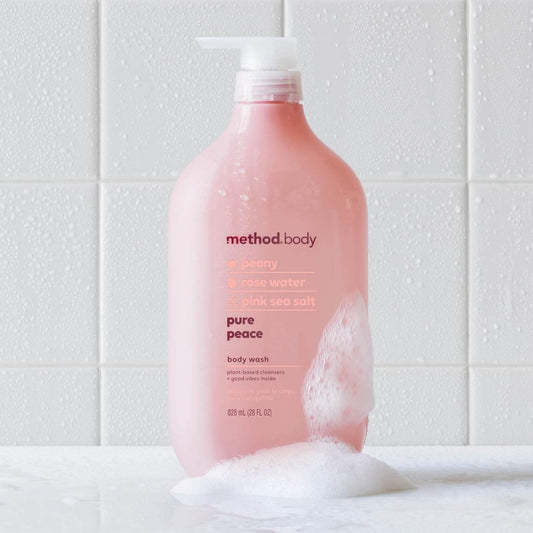 Method_Body_Wash,_Pure_Peace,_Paraben_and_Phthalate_Free,_Biodegradable_Formula,_28_oz_,_Pack_of_1_Body_Care_Fragrance_Soap_Blend_Gel_Radiant_Comfort_Cleanser_Cleansing_Scented