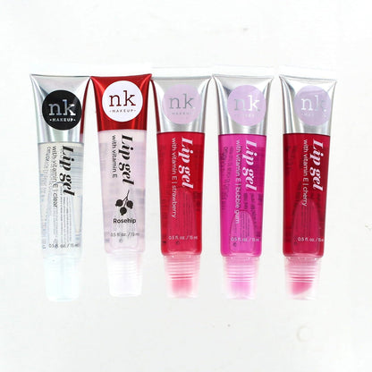 NICKA_K_NEW_YORK_VARIETY_SET_OF_5_NK_Hydrating_Lip_Gel_-_Vitamin_E_(Clear,_Rosehip_Oil,_Bubble_Gum,_Cherry,_Strawberry)_Skincare_Comfort