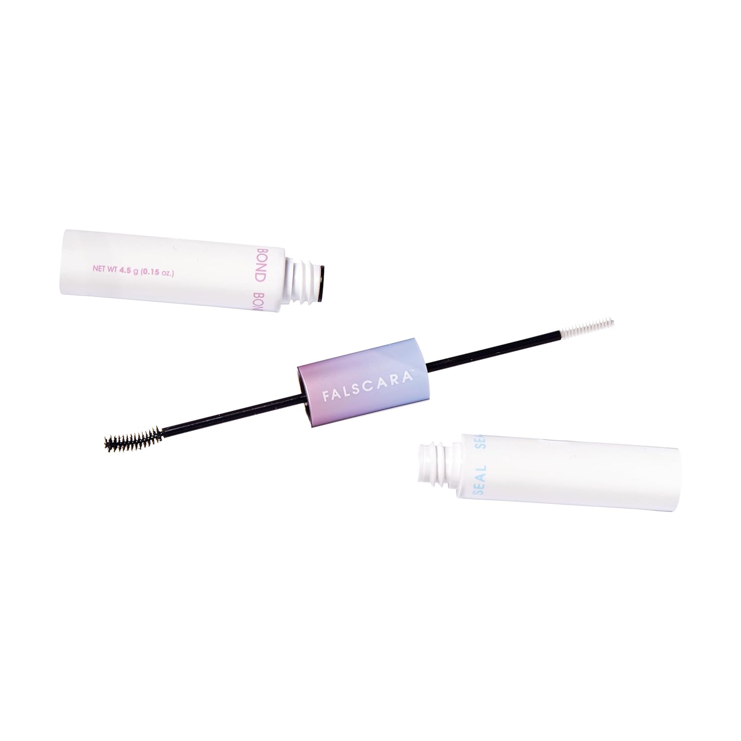 KISS_Falscara_Bond_and_Seal_For_False_Eyelash_Wisps,_Adhesive_for_False_Eyelash_Extensions_Look_Clusters,_Includes_Double-Sided_Tube_of_BOND_0.15_oz._and_SEAL_0.14_oz.,_Black_Makeup_Salon_Flawless_Cosmetic_Eyelashes_Extensions_Mascara