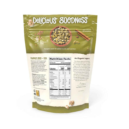Nature's Path Organic Pumpkin Seed + Flax Granola – Lightweight Trail Snack for Hiking and Backpacking, 6g Protein