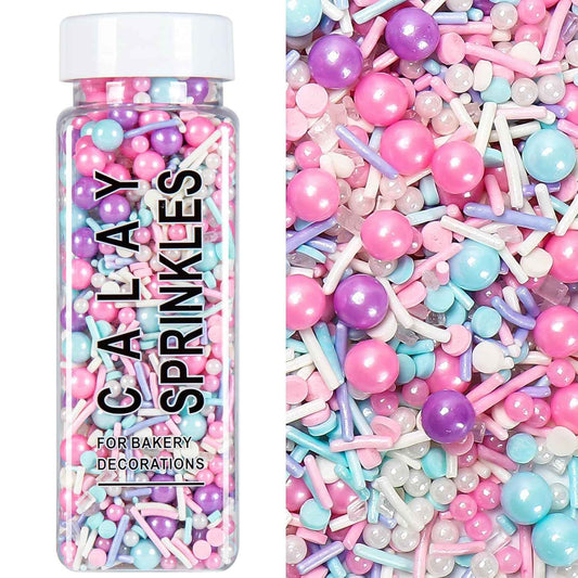Pastel Sprinkle Jar – Aesthetic Baking Topping for Home Kitchen Display