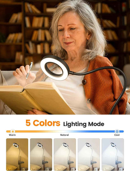 Brightech ViewMax – Desk Magnifier with Light, Focused Reading Lamp for Work and Study