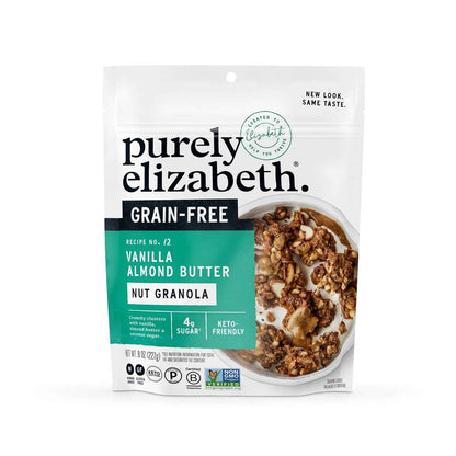 Purely Elizabeth Grain-Free Granola – Clean Eating Wind-Down Snack Bowl, Coconut Cashew Keto
