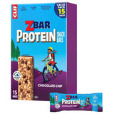 Zbar Protein Chocolate Chip Bars - Clean Label Kids Snack with Organic Oats and No Artificial Preservatives, 5g Protein (15 Pack)