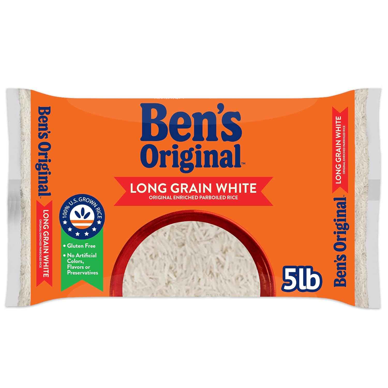 BEN'S ORIGINAL Converted Rice, 80 oz Pack – Low Glycemic Pantry Staple for Health-Aware Shoppers and Balanced Plates