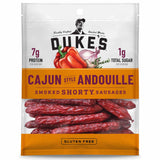 Duke's Smoked Andouille Sausage Shorties – Shelf-Stable Camp Snack for Day Hikes and Road Trips, 2g Net Carbs, 5 oz