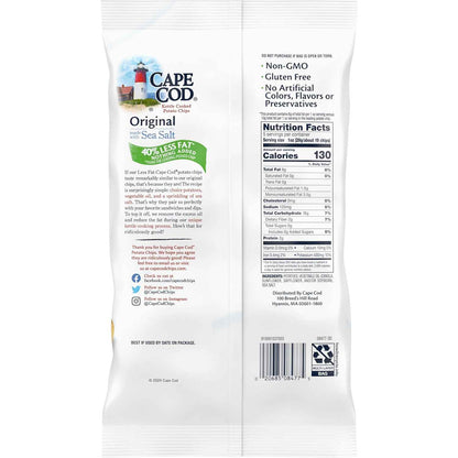Cape Cod Potato Chips Reduced Fat – Thoughtful Better For You Snack Gift for Holidays and Birthdays