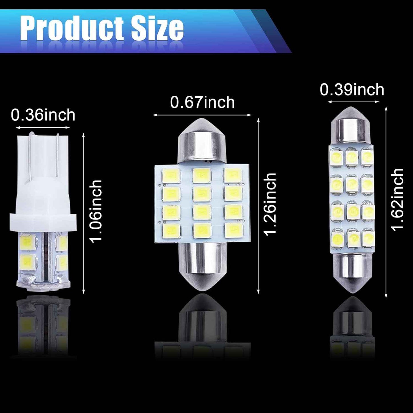 CarLed Co Festoon LED Replacement Bulbs – Simple Three-Color Palette for Understated Interior Style