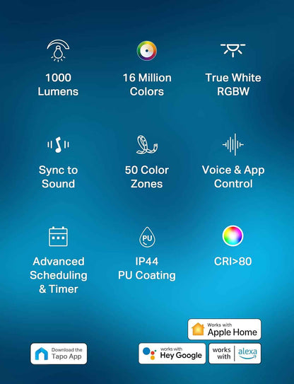 Tapo TP-Link Smart LED Strip – Calming Wind-Down Lighting for Bedroom Relaxation Routines