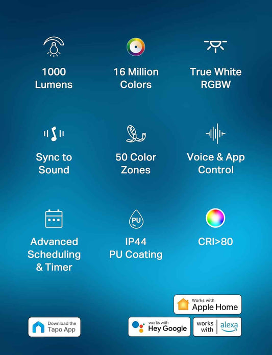 Tapo TP-Link Smart LED Strip – Calming Wind-Down Lighting for Bedroom Relaxation Routines