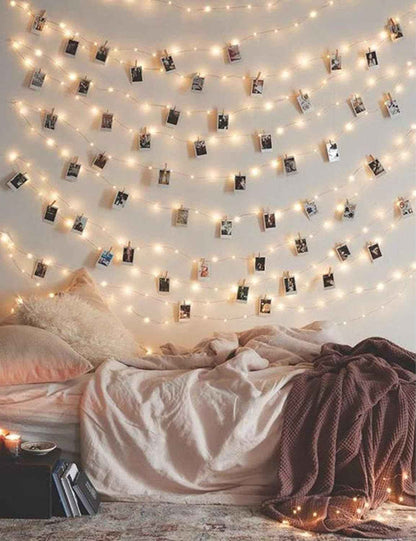 Aurora Glow Simple LED Fairy Lights 17Ft – Clean Warm White String Lights for Intentional Spaces
