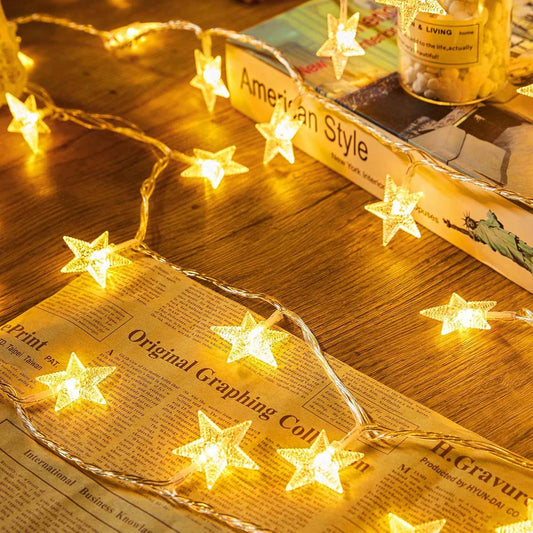 Minetom Star String Lights Battery Operated – Thoughtful Birthday Gift for Her, Cozy Bedroom Decor for Mom