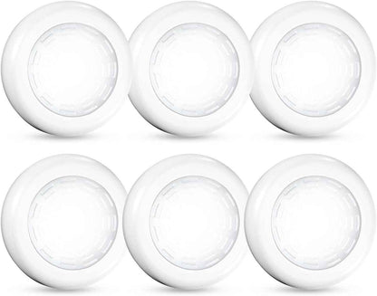 Brilliant Evolution Tap Light 6 Pack – Child-Safe Cordless Night Lights for Nursery, Playroom and Kids' Bedrooms