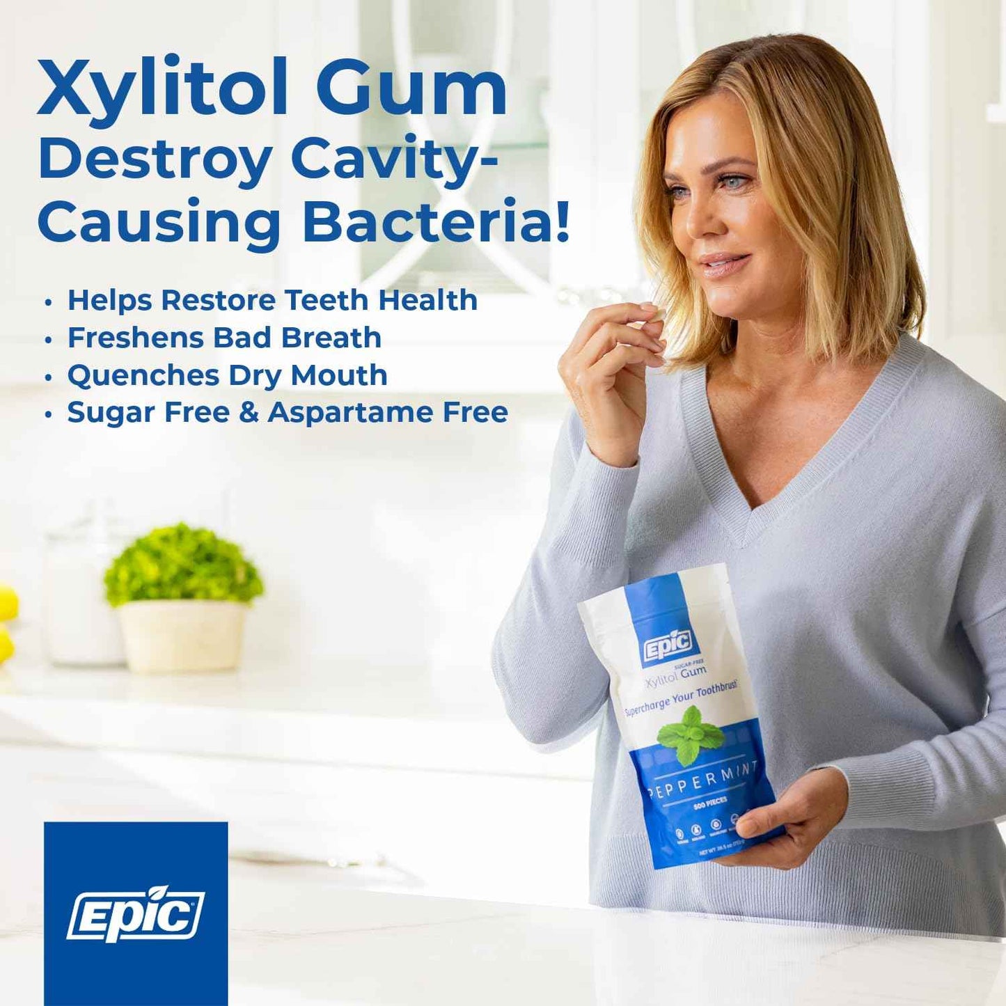 Epic Xylitol Chewing Gum Variety Pack – Thoughtful Sugar Free Gift for Mom Who Cares About Oral Health
