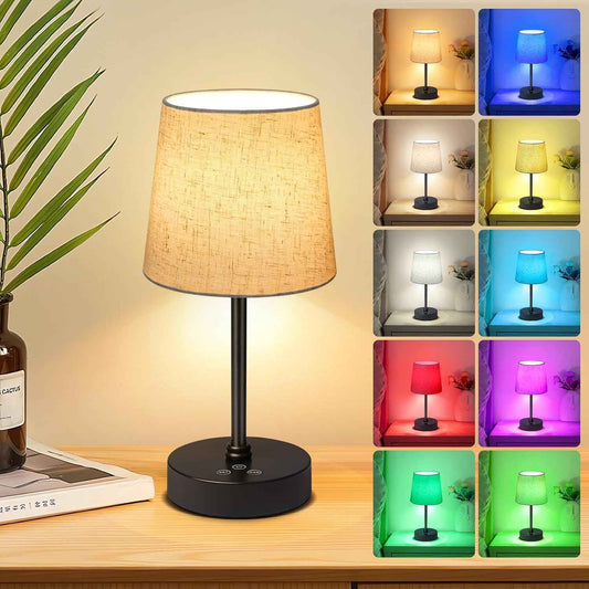 BRIGHTY — Calming Cordless Night Lamp for Bedtime Wind-Down Routine, Warm 3000K Light with Stepless Dimming