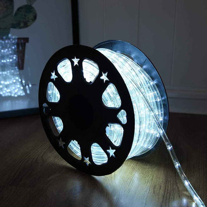 Lumiglow LED Rope Lights 50ft – UV-Resistant Camping and Backyard Lighting with 360 LED Bulbs