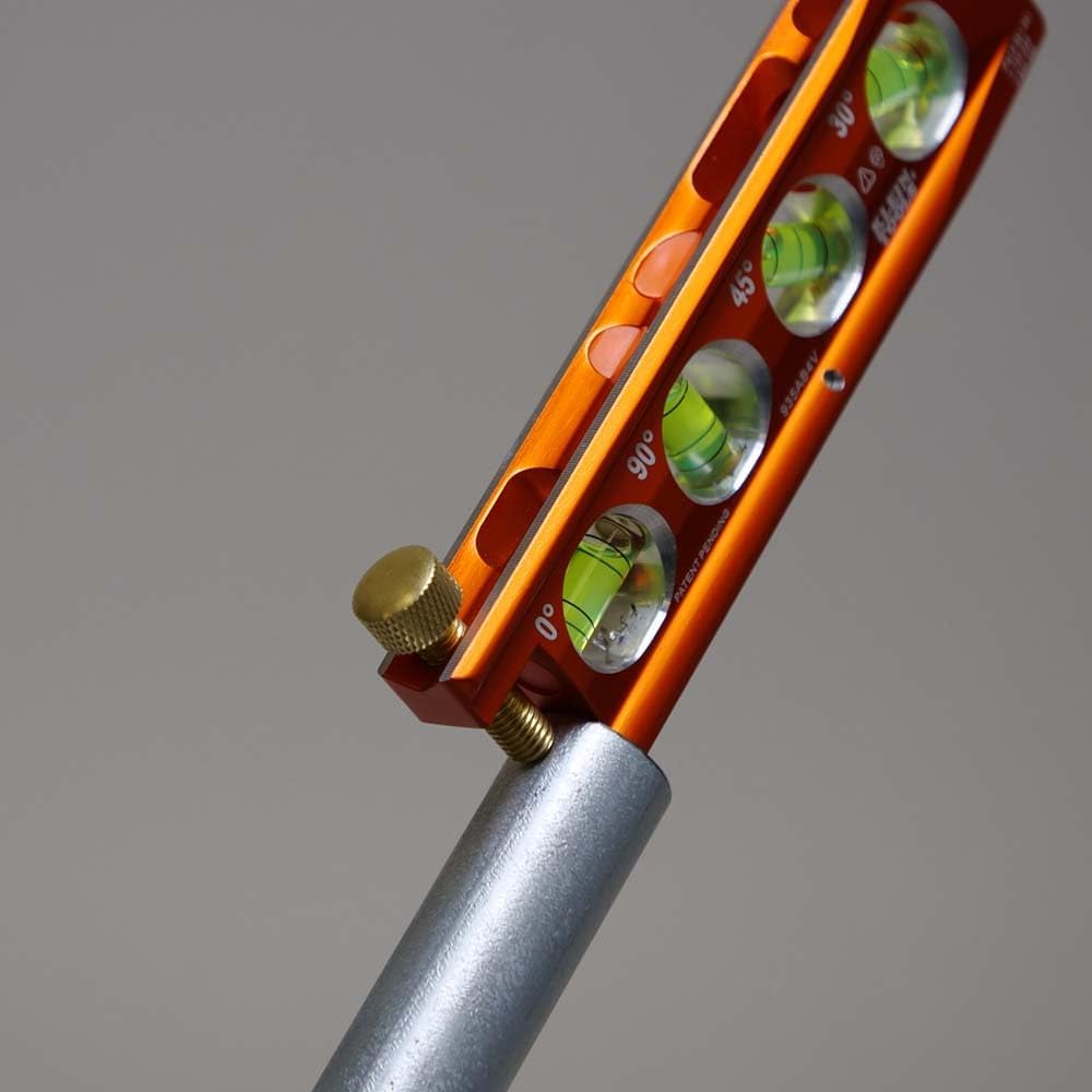 Klein_Tools_935AB4V_Level,_6-Inch_Magnetic_Torpedo_and_Conduit_Level_with_0/30/45/90_Degree_Vials,_V-Groove_and_Magnet_Track,_High_Visibility_Orange