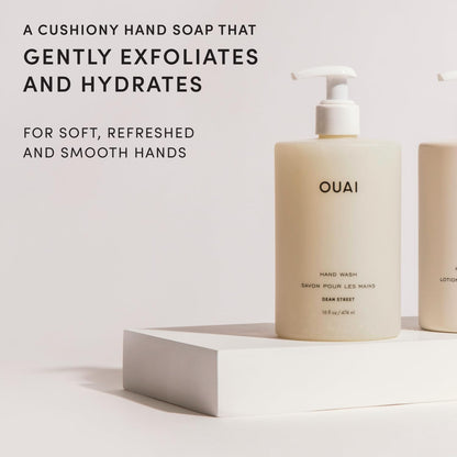 OUAI_Hand_Wash,_Dean_Street_-_Liquid_Hand_Soap_with_Jojoba,_Avocado,_&_Rose_Hip_Oil_for_Replenished_Skin_-_Gentle_Exfoliating_Kitchen_&_Bathroom_Soap_(16_Fl_Oz)