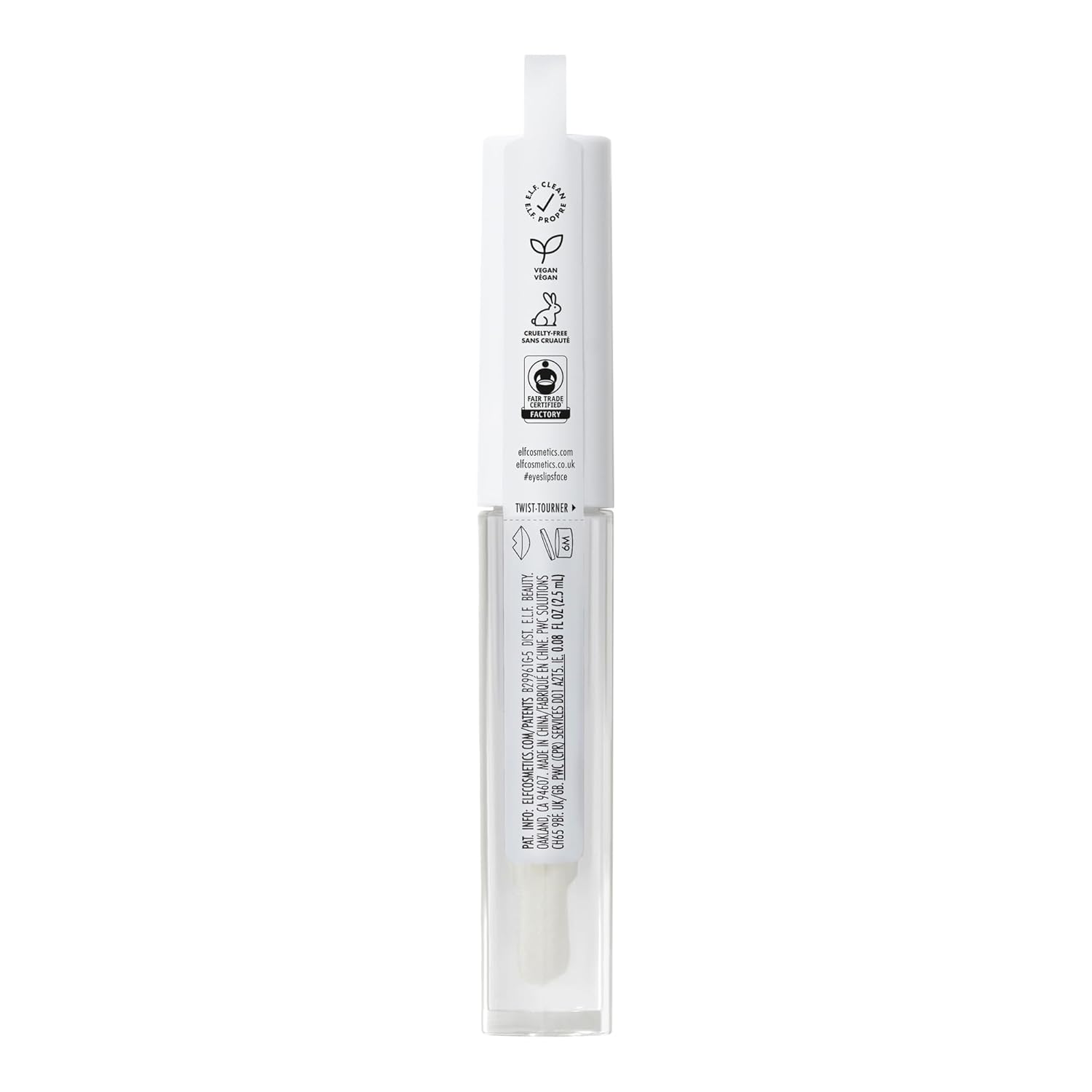 e.l.f._Lip_Lacquer,_Nourishing,_Non-Sticky_Ultra-Shine_Lip_Gloss_With_Sheer_Color,_Infused_With_Vitamins_A_&_E,_Vegan_&_Cruelty-Free,_Clear