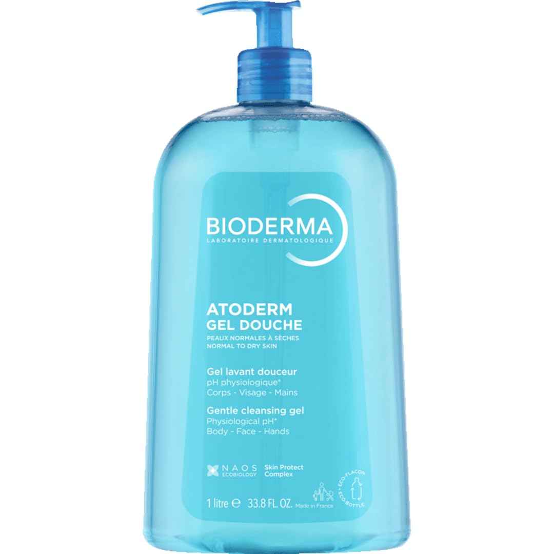 Bioderma - Atoderm - Hydrating Shower Gel - Moisturizing Face and Body Cleanser - Body Wash for Normal to Dry Sensitive Skin