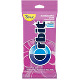 ORBIT Sugar Free Chewing Gum, 3 Packs of 14-Pieces (42 Total Pieces) - Snack - Bubblegum
