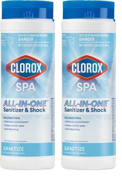 Clorox® Pool&Spa™ Spa Water All-in-One Sanitizer & Shock, Destroys Contaminants, Clears Cloudy Water