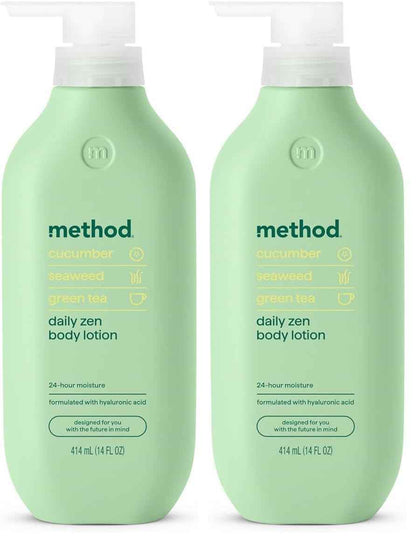 Method Body Lotion, Coconut, Rice Milk + Shea Butter notes, 24 Hours of Moisture 14 oz