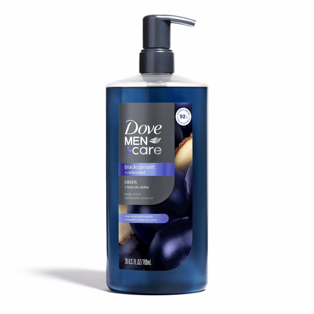 DOVE_MEN_Moisturizing_Body_Wash_|_#1_Dermatologist_Body_Wash_for_Men,_Sulfate_Free,_Paraben_Free,_&_Dye_Free_|_Blackcurrant_+_Cedarwood,_26oz