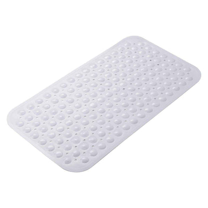 AmazerBath Bath Tub Mat, Medium Size 27.6 x 15 Inches Non-Slip Shower Mats with Suction Cups and Drain Holes, Bathroom Bathtub Mats Machine Washable