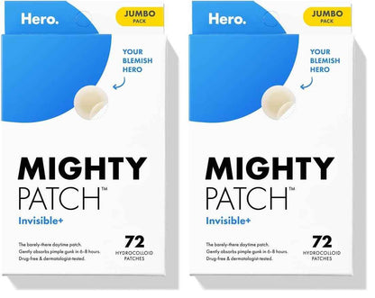 Mighty Patch™ Invisible+ Patch - Daytime Hydrocolloid Acne Pimple Patches for Covering Zits and Blemishes, Ultra Thin Spot Stickers for Face and Skin
