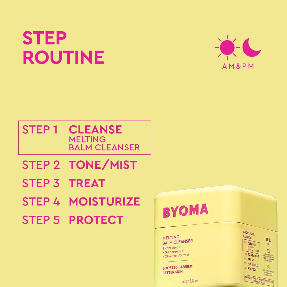 BYOMA_Melting_Balm_Facial_Cleanser_-_Buttery_Soft_Cleansing_Balm_for_Skin_Barrier_Repair_-_Tri-Ceramide_Face_Wash_for_Sensitive_Skin_&_All_Skin_Types_-_Deeply_Hydrated_Skin,_No_Oily_Residue_-_2.12_oz