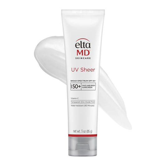 EltaMD_UV_Sheer_Face_and_Body_Sunscreen_SPF_50+,_No_White_Cast_Sunscreen_with_Transparent_Zinc_Oxide_and_Hyaluronic_Acid,_Moisturizes_and_Protects