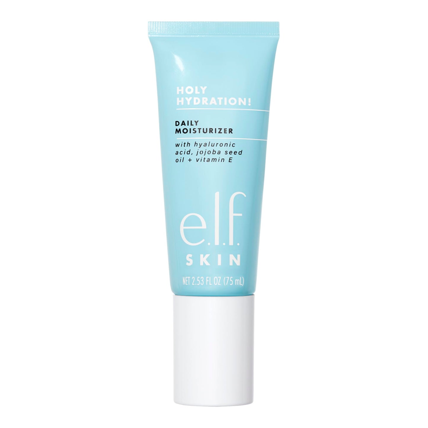 e.l.f. SKIN Holy Hydration! Daily Hydration Moisturizer, Ultra-Hydrating Formula, Infused with Aloe, Jojoba Oil &amp;amp; Shea Butter, Vegan &amp;amp; Cruelty-Free, 2.53 Fl Oz