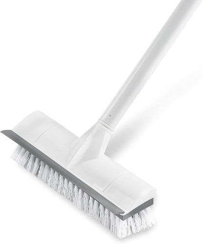 BOOMJOY_Floor_Scrub_Brush_with_Long_Handle,_2_in_1_Scrape_and_Brush,_Stiff_Bristles_for_Cleaning_Bathroom,_Patio,_Garage,_Kitchen,_Deck,_Tile
