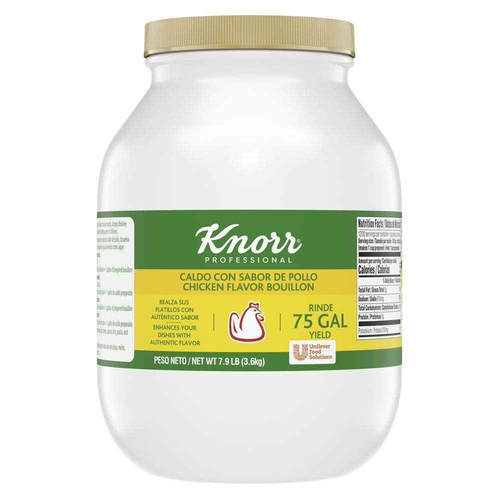 Knorr Professional Caldo de Pollo, Marinade, Flavor Enhancer, Shelf Stable Convenience, 0g Trans Fat, 7.9 lb