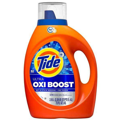 Tide Ultra Oxi Boost Liquid Laundry Detergent, Advanced Stain Remover with Extra Oxi Power
