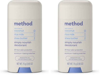 Method Deodorant, Sea + Surf, 2.65 oz, 24 Hour Odor Protection, 2.65 oz