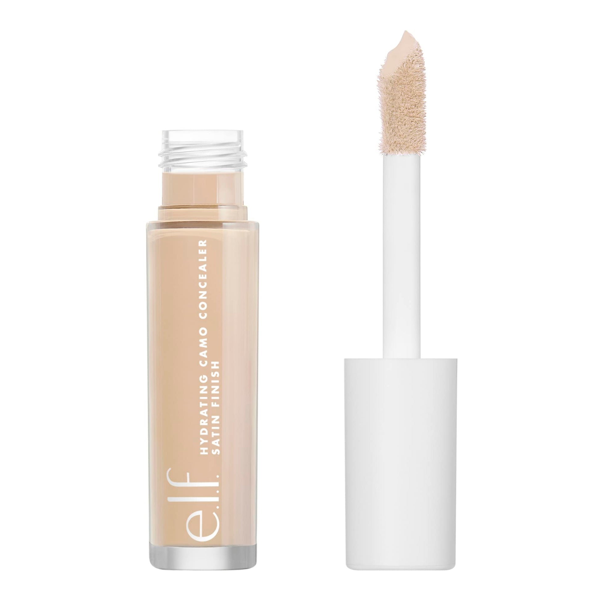 e.l.f. Hydrating Camo Concealer, Covers Blemishes &amp;amp; Under-Eye Circles, Full-Coverage &amp;amp; Delivers A Satin Finish, Vegan &amp;amp; Cruelty-Free, Light Sand
