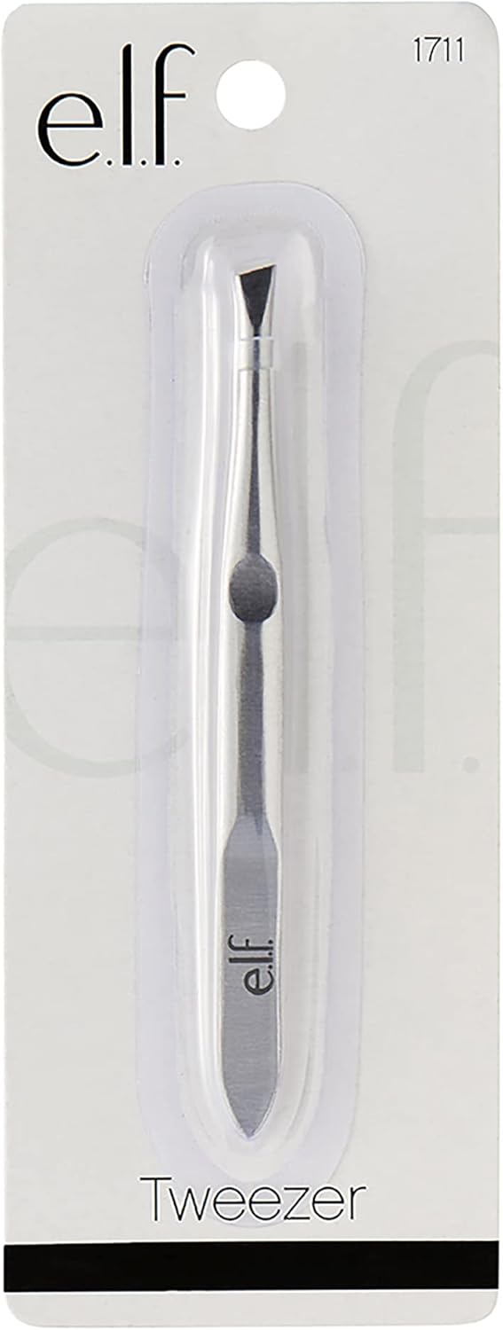e.l.f._Slant_Tweezer,_Professional_Quality_Stainless_Steel,_Provides_a_Strong_Grip,_Removes_Hairs_Accurately,_Shapes,_Defines,_Easy_To_Use,_Ergonomically-Designed