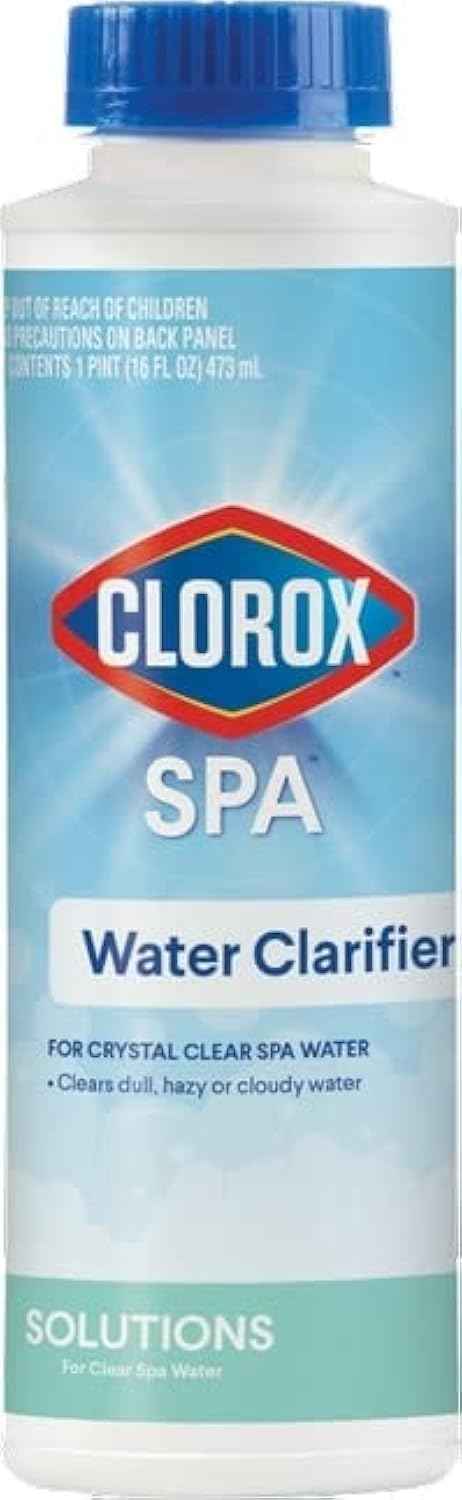 Clorox® Pool&Spa™ Spa Water Clarifier, For Crystal Clear Spa Water, Clears Dull, Hazy or Cloudy Water, 16 Ounce (Pack of 1)