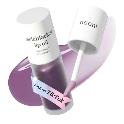 NOONI Korean Lip Oil | Long-Lasting, Moisturizing, Plumping, Revitalizing for Dry Lips, Waterproof, No Peel Off, Korean Tint, Hydrating Lip Stain, Nourishing Crystal Clear, 0.12 FL Oz