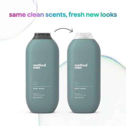 Method Men Body Wash, Paraben and Phthalate Free, Quick-Lathering Cleansers, Cruelty Free