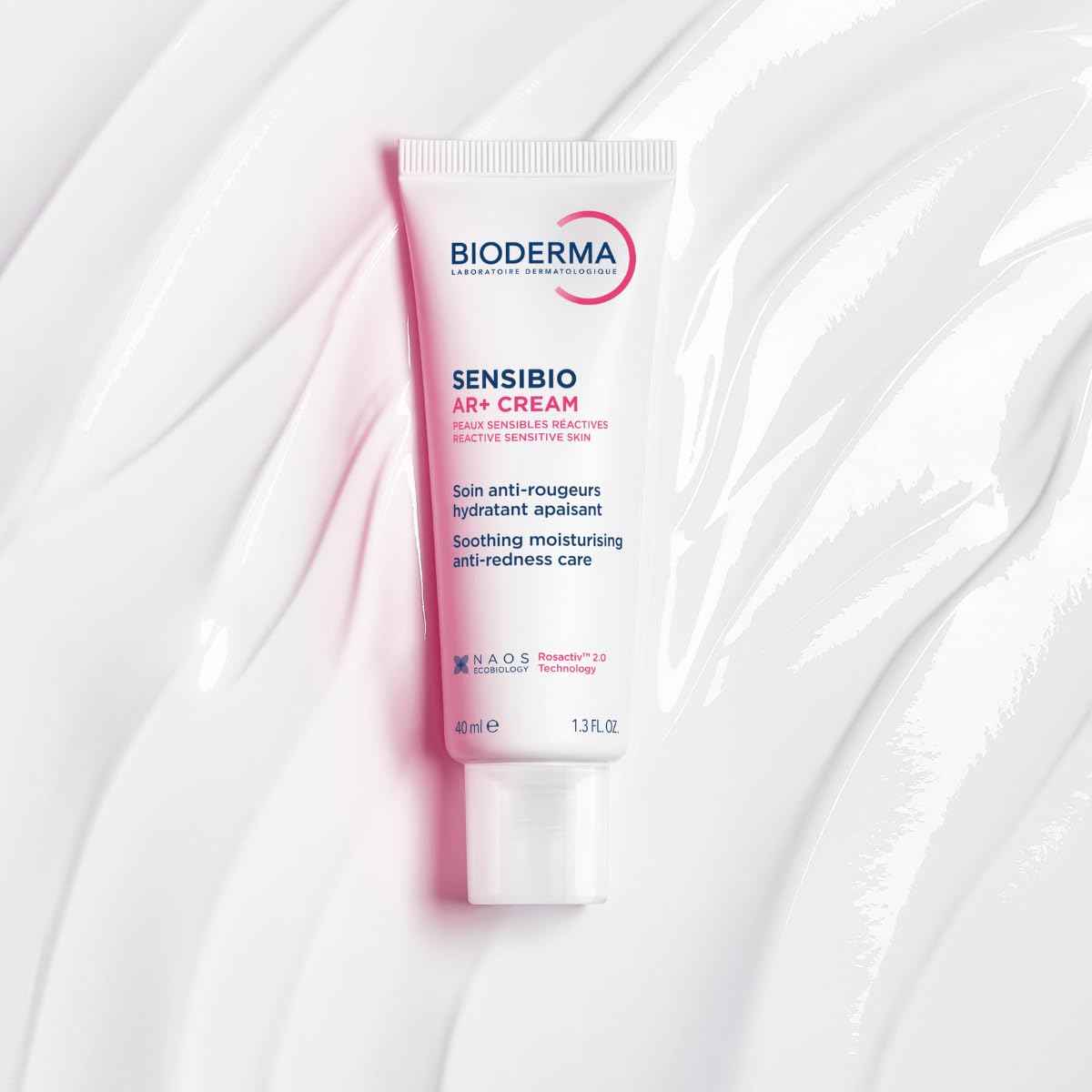 Bioderma Sensibio AR+ Cream, Facial Redness Relief Lotion for Sensitive Skin, Soothing and Moisturizing Care