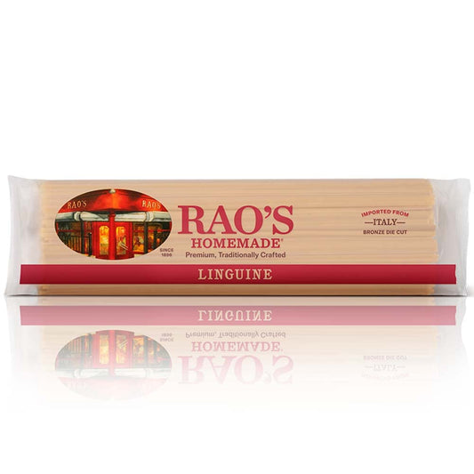 Rao's_Homemade_Linguine_Pasta,_16oz,_Traditionally_Crafted,_Premium_Quality,_From_Durum_Semolina_Flour,_Traditional_Bronze_Die_Cut,_Imported_from_Italy