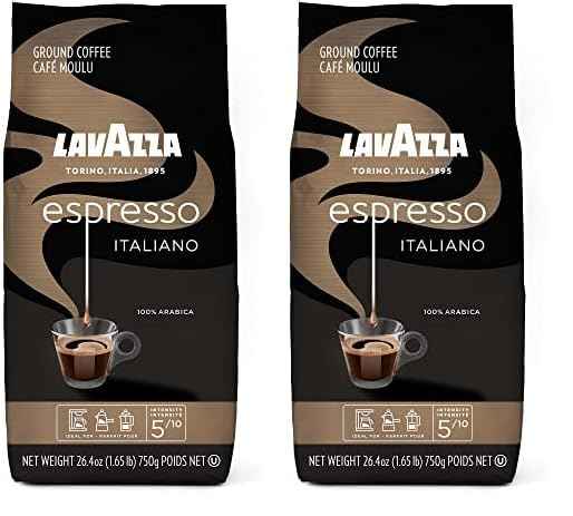Lavazza Espresso Ground Coffee, Medium Roast, 100% Arabica