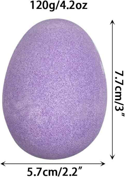 Jofan 6 Pack Easter Bubble Bath Bombs with Easter Squishy Toys Inside for Kids Girls Boys Easter Basket Stuffers Gifts