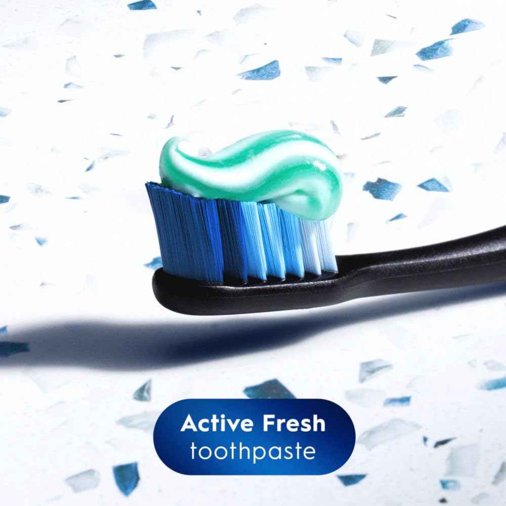 Crest + Scope, Active Fresh, Teeth Whitening Toothpaste for adults, 5.5oz, Bad Breath Treatment, Breath Freshner, for Sensitive Teeth, Deep Stain remover, Travel Size Toiletries