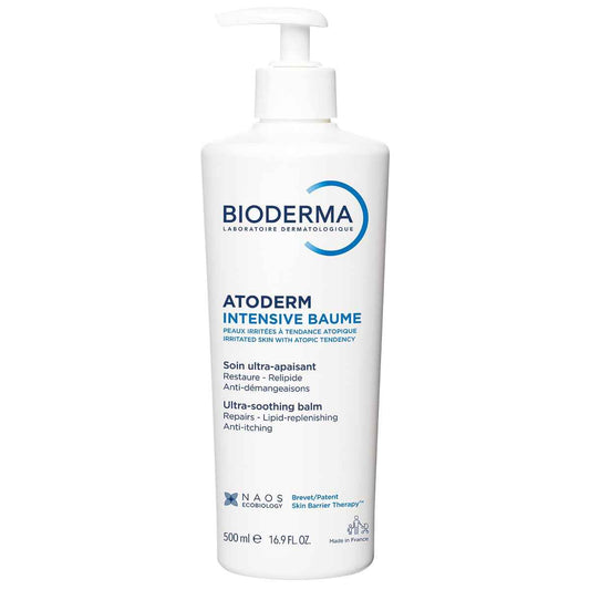 Bioderma Atoderm Intensive Balm, Hydrating Balm for Dry to Atopic Sensitive Skin, Face & Body Moisturizer with Ultra Soothing Anti-Itching Formula, Fragrance-Free, Non-Greasy & Non-Sticky for Family