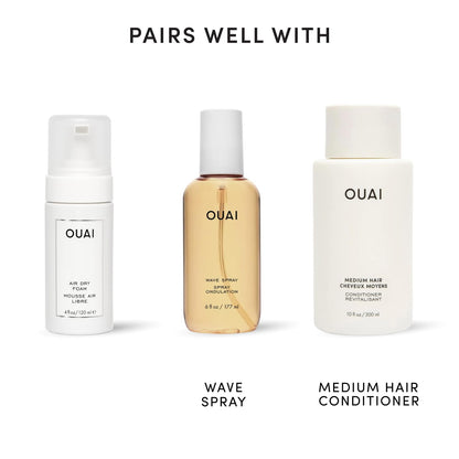 OUAI_Air_Dry_Foam_-_Hair_Mousse_for_Curly_Hair_&_Beach_Waves_-_Conditioning_&_Detangling_With_Kale_and_Carrot_Extract_-_Paraben,_Phthalate_and_Sulfate_Free_(4_Oz)